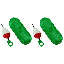 2Pcs Portable Fishing Equipment Holder Container Pocket Plastic