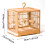 Portable Lightweight Bird Cage for Small Birds with 2