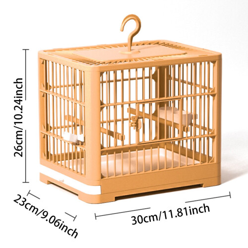 Portable Lightweight Bird Cage for Small Birds with 1