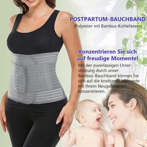 Postpartum mavestøttebælte, postnatal mavebind, postnatal maveindpakning, postoperativ mavebind, ergonomisk 1