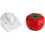TFA Dostmann Tomato Timer, 38.1005, Egg Timer, Short-Term Timer, for Learning/Playing/Cooking, Red, (L) 64 x (W) 64 x (H) 49 mm 2