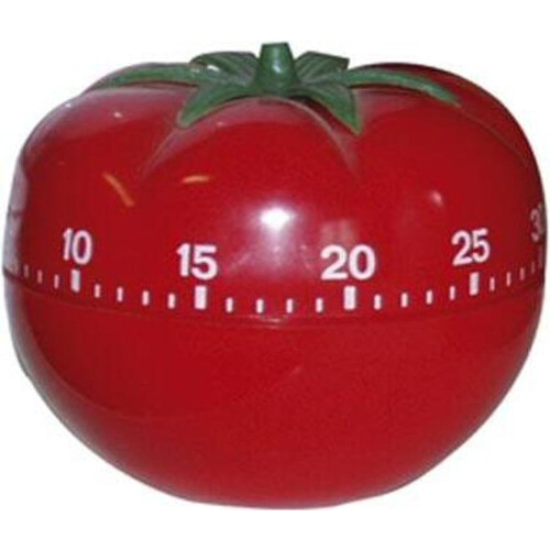 TFA Dostmann Tomato Timer, 38.1005, Egg Timer, Short-Term Timer, for Learning/Playing/Cooking, Red, (L) 64 x (W) 64 x (H) 49 mm 2