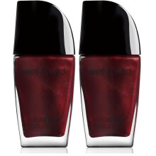 wet n wild Wild Shine Nail Polish, Red Burgundy Frost | Pack of 2