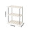 Ventilated Storage Organizer White Beige 4-Shelf 3