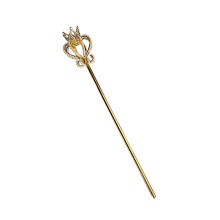 Enchanting Crystal Jeweled Royal Scepter Fantasy-gold pearl