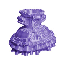 3D-geprinte prinsessenjurkpenbeker voor het opbergen van-Paars