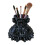 3D Printed Dress Plastic Pen Cup Desktop Organiser for-Black 1