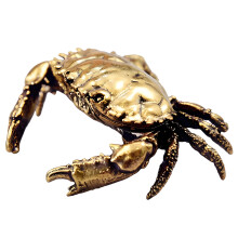 Traditional Openable Brasses Crabs Statue Miniature-1pcs