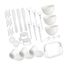 37Pcs Face Brush Mask Bowl Set Cream Mud Film Adjusting Mixing
