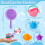 Stacking Cup Bath Toy Funny Water Activity Set With-5pcs pink 4