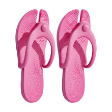 Mannen Vrouwen Slippers Opvouwbare Afneembare-Rozige Rode L