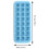 Vassoio per ghiaccio in silicone da 24 cubetti, blu 3