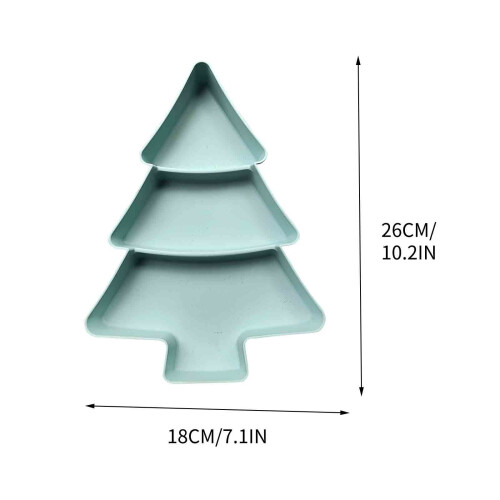 Weihnachtsbaum-Obstteller, Serviertablett aus Kunststoff 2