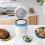 Mini rice cooker with non-stick insert and vegetable 2