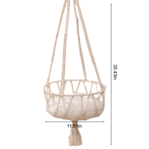 Kattfönsterhängmatta Beige Stor storlek 2