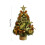 Mini Flocked Christmas Tree with 30 LED Lights, 17.7 in 3