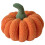 Gewebtes Kürbiskissen 20x15cm Orange Herbstdeko 2