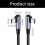 Flexibles, abgewinkeltes Typ-C-Kabel PD60W, schnelles-200cm 5