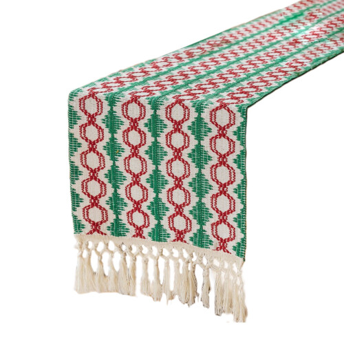 Julehåndkle brodert bordflaggduk 1 stk 1