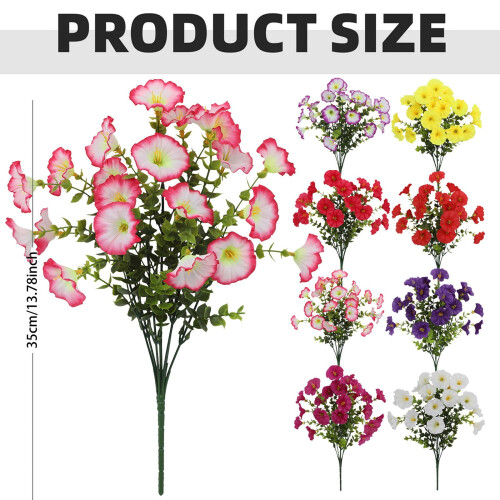 Kunstig krysantemum udendørs dekoration 33 cm 2