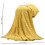 Fleece Blanket Solid Color 80x100cm Yellow 4
