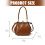 Commute Friendly Evening Bag PU Leather Retro Finish-Black 3