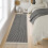 Χαλί για διάδρομο Boho από βαμβάκι 2x7ft – Μαύρο & Λευκό 4