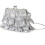 Stylish Sequined Evening Purse Convenient Snap Closure-Black 5