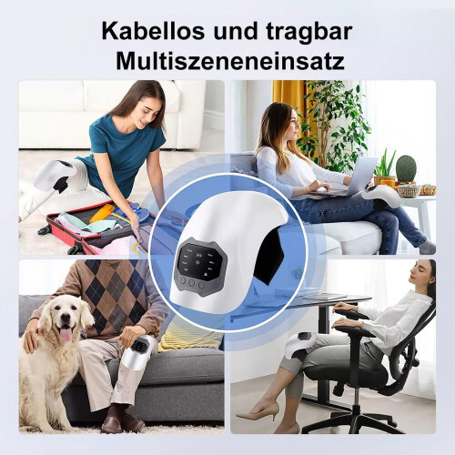 Massage device, knee massager, hot compress, red light vibration, LED touchscreen, 2000 mAh, 3-stage temperature control 2