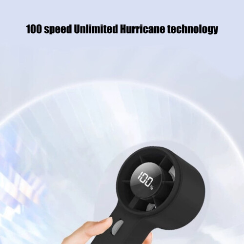 Ventilateur portable rechargeable par USB avec affichage LED 100 2