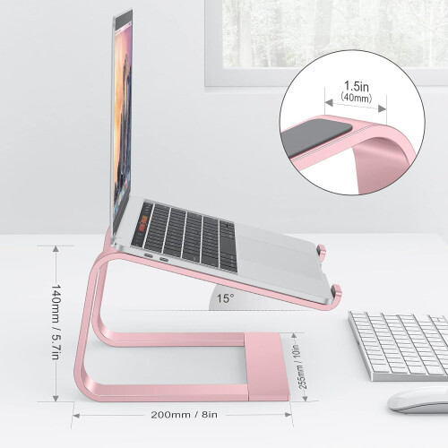 Suporte de alumínio para laptops de 10 a 16 polegadas. 1