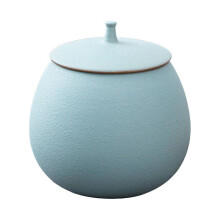 Sucrier en céramique avec couvercle, bleu clair, 0,4 L