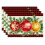 Set de 4 sets de table de Noël en lin 30 x 45 cm 1