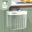 Composteur mural de cuisine avec couvercle, 2 gallons 1
