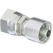 Carbon Steel TTC Crimp Hose Fitting, Female JIC Swivel,