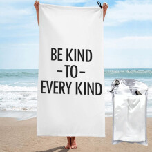 Plážový ručník z mikrovlákna Be Kind To Every Kind 81x152 cm