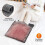 Heating pad, 50x100cm heating mat, under-desk heating pad, 10 temperature settings, timer function, washable, foldable, suitable fo 4