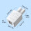 USB-oplaadadapters Waterdicht-Zwarte dubbele USB 5