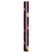 Papier cadeau de Noël rouge gaufré, un rouleau