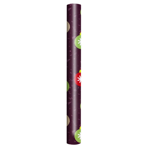 Weihnachtsgeschenkpapier, rote geprägte Folie, eine Rolle