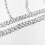 Trendy Hollows Silber PU Gürtel Mode Perlen Taille Kette 7