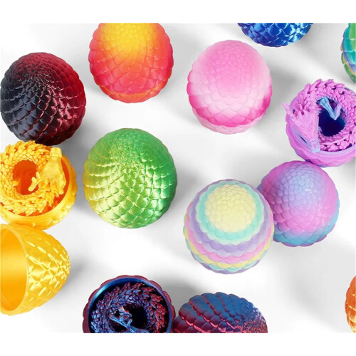 3D-printet drageæg med artikuleret dragefigur 2