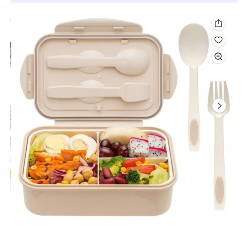 Bento Lunch Box – 2 scomparti, a prova di perdite, 1