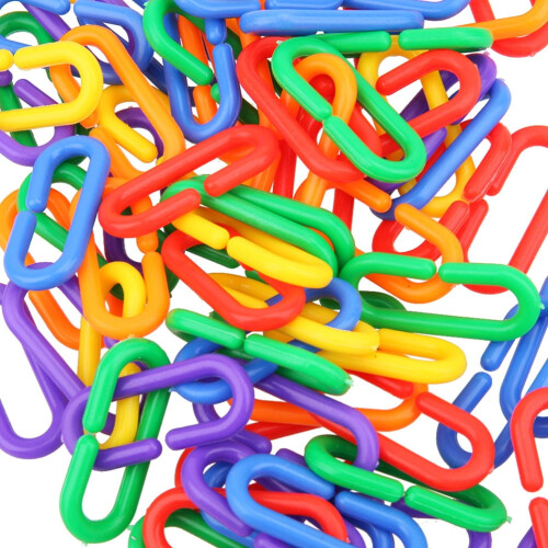 Clip di plastica a C per giocattoli per pappagalli (200 pezzi) 1