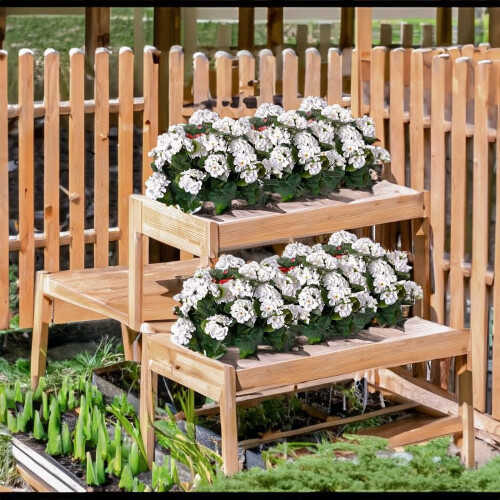Kunstige røde pelargonier 30 cm 4-pak 1