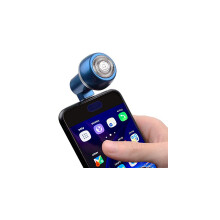 Rasoio elettrico da viaggio, mini rasoio portatile per cellulare con chiusura magnetica, adatto per