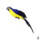 Pappagallo giocattolo realistico blu reale, 35 cm 2