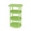 Modern Green Side Table with Cloud Shelf, 75 x 35 cm 2