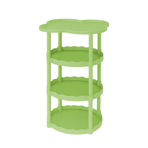 Modern Green Side Table with Cloud Shelf, 75 x 35 cm 1