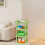 Modern Green Side Table with Cloud Shelf, 75 x 35 cm 4
